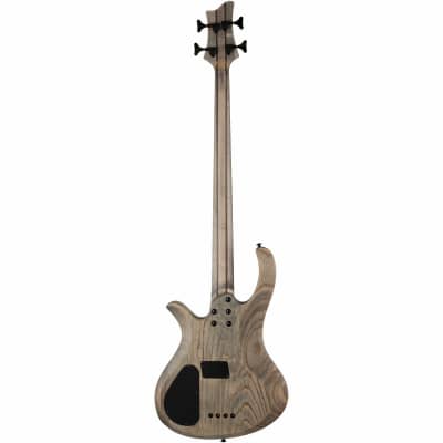 Schecter Riot-4 Bass 4-String Left-Hand Guitar (Aurora Burst) image 3