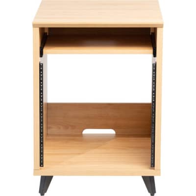 Gator Elite Furniture Series 10U Studio Rack Table in Natural Maple Matte Finish GFW-ELITEDESKRK-MPL image 3