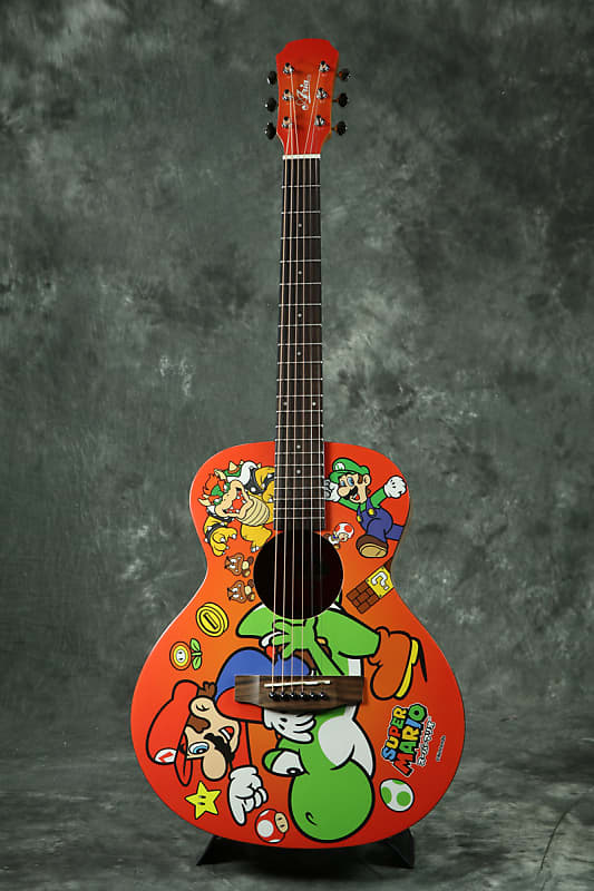 Aria 151SM SUPER MARIO スーパーマリオ ギター ARIA-151SM SUPER MARIO ARIA Mini Acoustic Guitar Folk Guitar