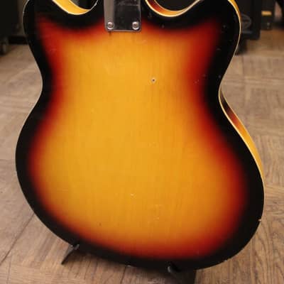 ca 1970s Noname ES-shaped Hollow Body Electric Guitar MIJ