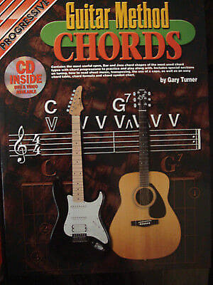 Learn To Play Guitar Chords - Progressive Method Music Book With CD & DVD S56 X- image 1