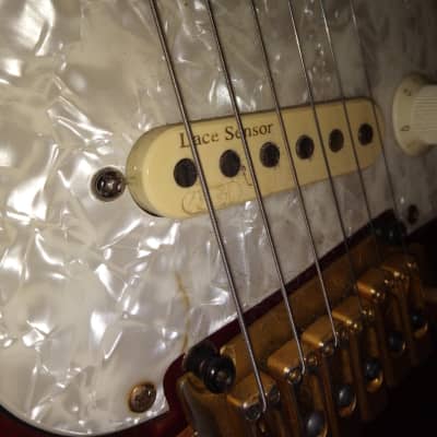 Lace "AGI" Stratocaster in Candy Apple Metallic Red. image 6