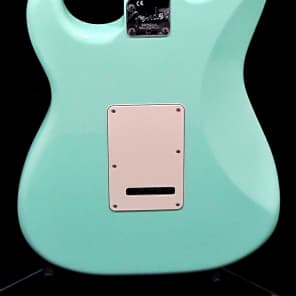 Brand New Fender American Deluxe Stratocaster 2015 Surf Green Electric Guitar with Hardshell Case image 7