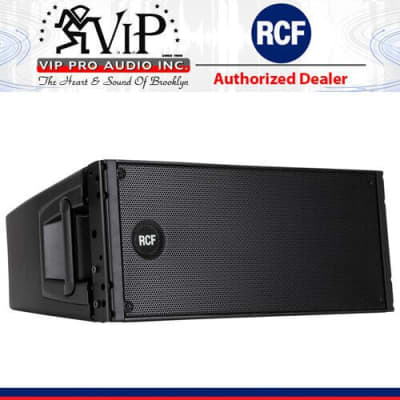 2x RCF HDL20-A Dual 10" Active Line Array Module 1400W w/ Light FlyBar & Amp Cover image 5