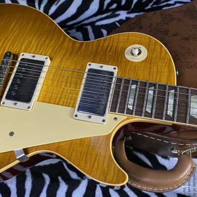NEW! 2023 Gibson Custom Shop 1959 Les Paul - Double Dirty Lemon - Authorized Dealer - Hand Picked Killer Flame Top VOS - Only 8.7 lbs - G02748 image 4