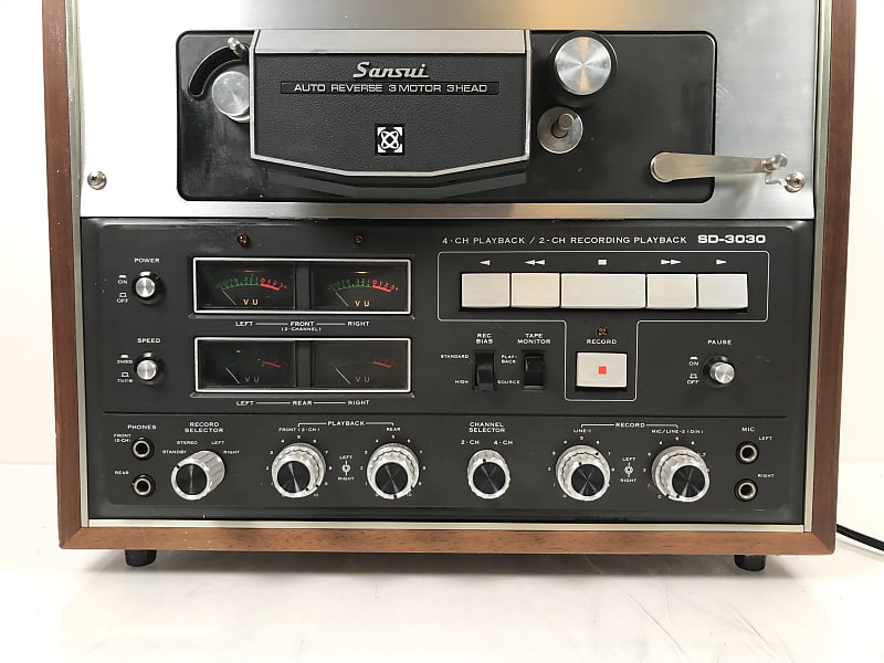 Vintage Reel To Reel Player Recorder Sansui SD-3030