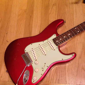 Fender 2012 Fender 1960 Stratocaster Custom Shop Relic 2012 Candy Apple Red image 1