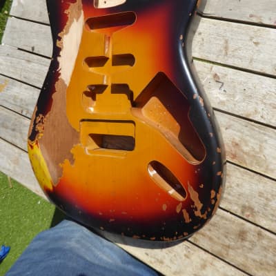 DY Guitars Richie Sambora style HSS relic strat body PRE-BUILD ORDER image 6