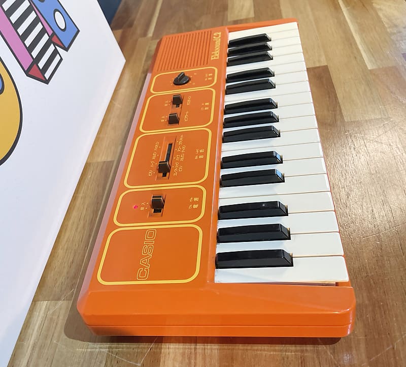 Casio Eleksound c.2 Cute & Retro Design Keyboard - Orange [Extremely Rare!]