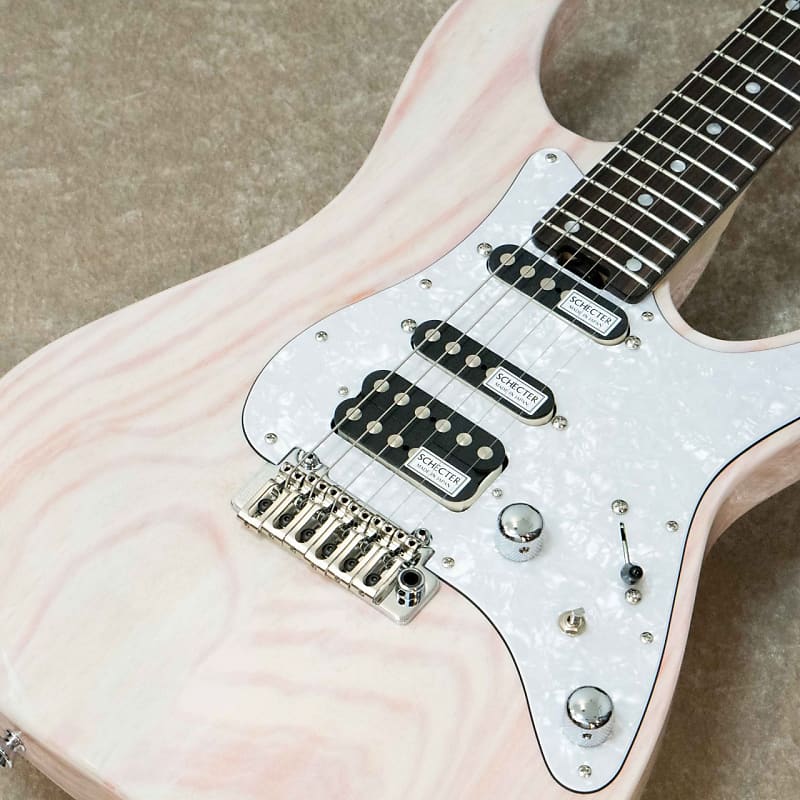 Schecter BH-1-STD-24/R Limited -White Blonde w/Shell Pink Line- 2023  [Limited Model][Made in Japan]