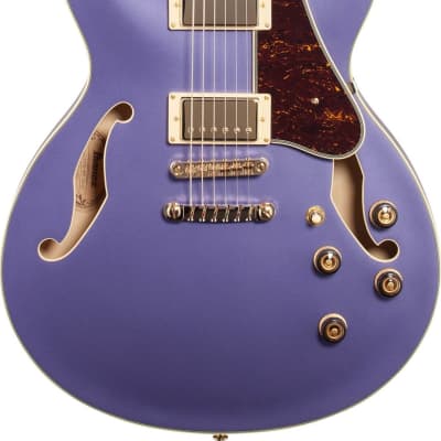 Ibanez AS73G Artcore Semi-Hollow Electric Guitar, Metallic Purple Flat image 2