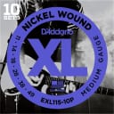 10 Pack - D'Addario EXL115 Nickel Wound, Medium 11-49