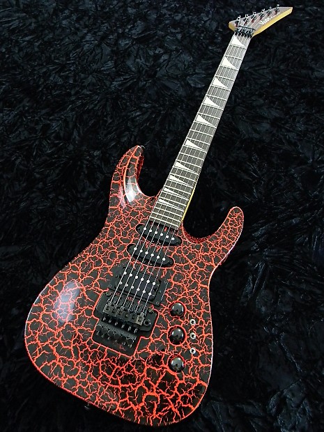 VESTER II MANIAC SERIES Circa 1991 Archtop Red Crackle Finish Body Neck Guitar Kramer Style image 1