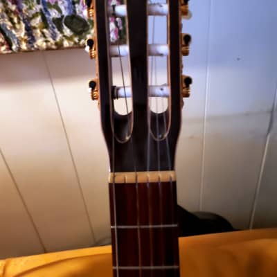 Godin La Patrie classical guitar 2000-teens, gloss natural woods, needs light repair image 6