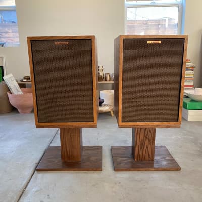 Klipsch Heresy in beautiful shape + custom made stands image 3