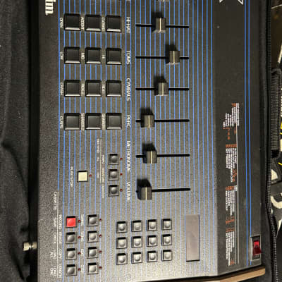 Oberheim DX 6-Voice Drum Machine 1982 - Blue with Wood Sides