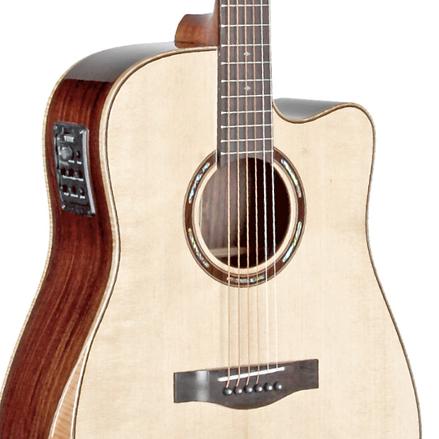 Teton STS150CENT-AR Spruce/Rosewood Dreadnought with Electronics Natural image 1