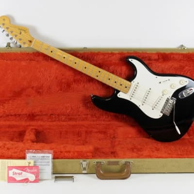 1986 Fender American Vintage '57 Reissue Stratocaster AVRI Blackie ~Eric Clapton~ +OHSC w/Case Candy 1980s USA Strat