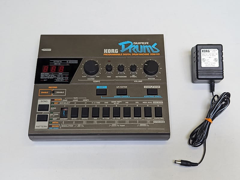 Korg DDM-110 Programmable Drum Machine With Factory PSU - Classic 1980s Sounds - Looks & Works Excellent! image 1