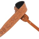 Levy's Leathers Guitar Strap PM44T03-TAN 3' carving leather guitar strap tool...