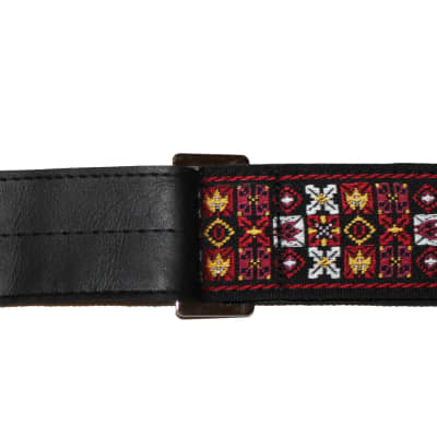 Ace Vintage Reissue X's and O's Guitar Strap by D'Andrea - Made in the USA image 3