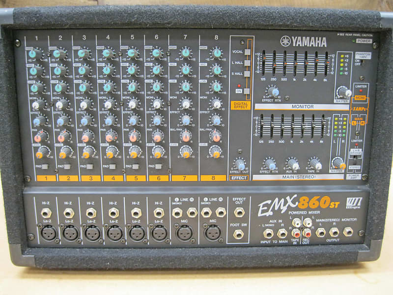 Yamaha Tech Project EMX 860 Powered Mixer Reverb