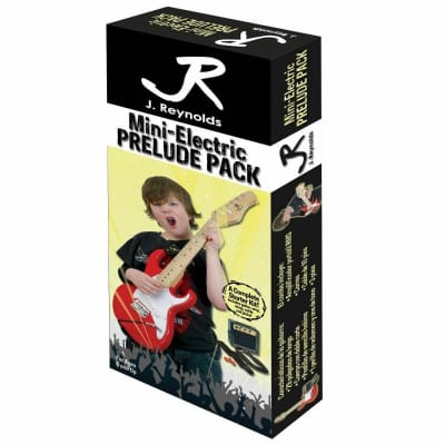 J. Reynolds Kids 1/2 Size Mini Electric Guitar Prelude Package, Rockin' Red image 2