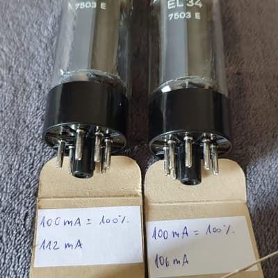 Mullard Blackburn Xf3 EL34 NOS Hoges branded 1974 image 4