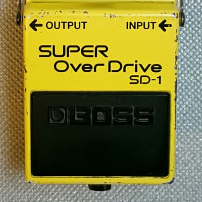 Boss SD-1 Super OverDrive (Black Label) 1987 - Yellow image 1
