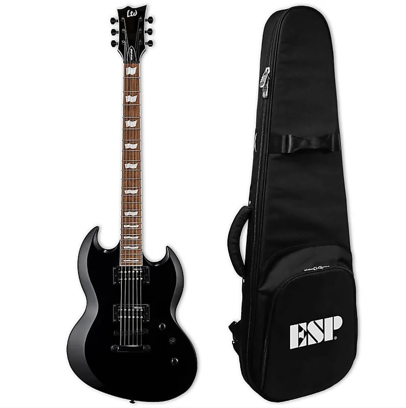 ESP LTD Viper-201 Baritone Black Electric Guitar B-Stock Viper 201B -  B-stock + ESP TKL PREMIUM BAG! | Reverb