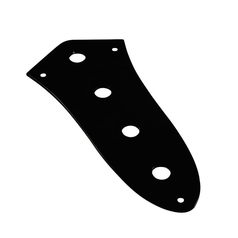 Fender Style Jazz Bass Control Plate 4 Hole Black Free Reverb