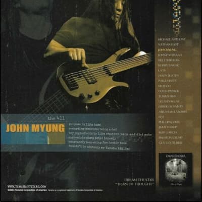 Gorgeous Yamaha RBX 6 JM2 John Myung (Dream Theater) Signature 6-string bass - Inca Silver w/ HSC image 5