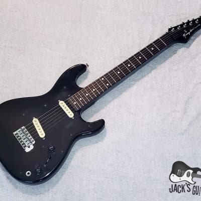 Kingston  "Strat" Slammer MIK Electric Guitar (1970s, Black) image 3