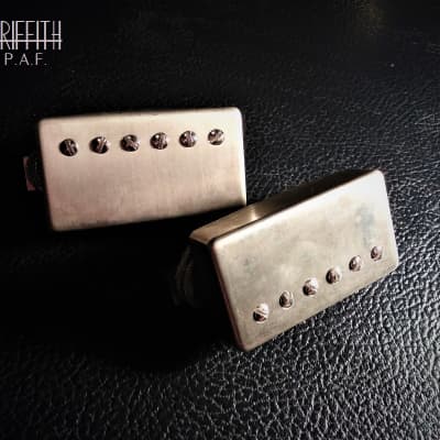 Griffith PAF Hand Wound Humbucker Pickup Set Lightly Aged image 2