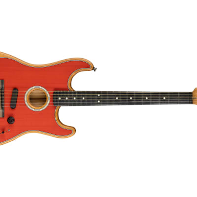 Fender American Acoustasonic Strat - Dakota Red image 14