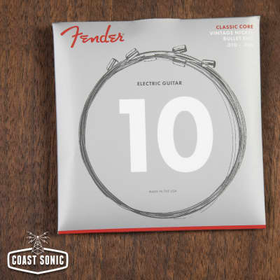 Fender Classic Core Vintage Nickel Bullet End Strings .010-.046 Regular Gauge for sale