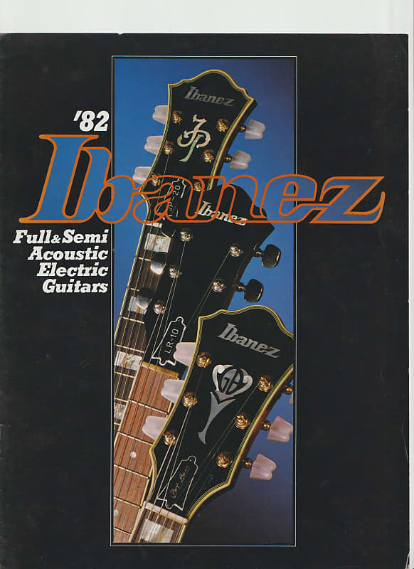 Ibanez Full & semi acoustic electric guitars catalog 1982 Reverb