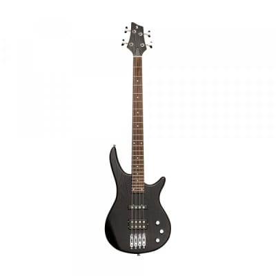Stagg SBF-40 BLK Fusion Solid Ash Body Hard Maple Bolt-on Neck 4-String Electric Bass Guitar image 3