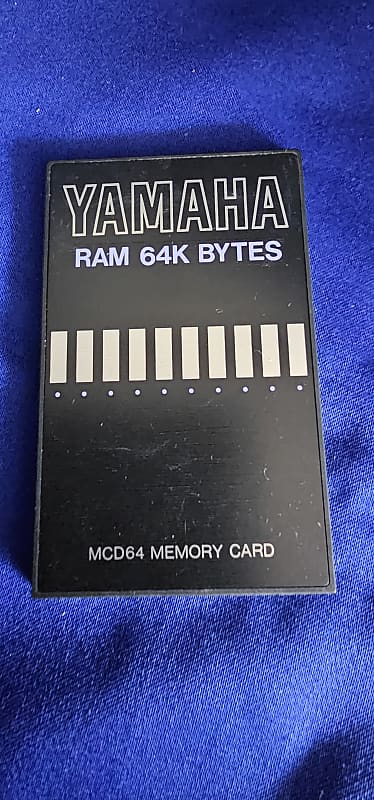 Yamaha MCD64 RAM Card Memory Card 64K 1995 - Schwarz | Reverb