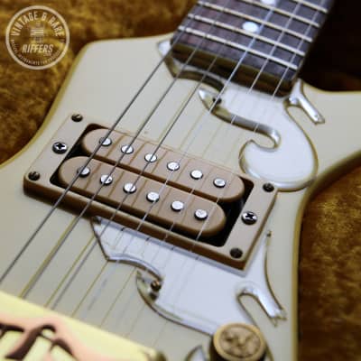 (Video) *One-of-a-Kind* Flite Lightning Strike, Ivory | 1980s Randy Rhoads Inspired Thunderbolt Shaped Axe | Ideal Touring / Travel Vintage Guitar | Made in England image 12