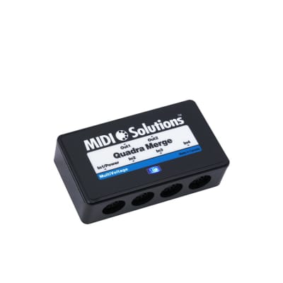 MIDI Solutions MultiVoltage Quadra Merge 4-in 1-out MIDI Merger image 2