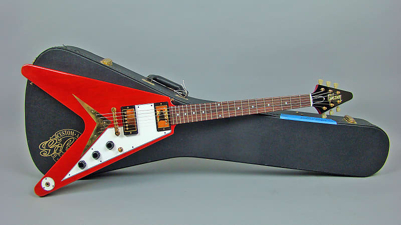 Gibson Korina Flying V 2004 Trans Red