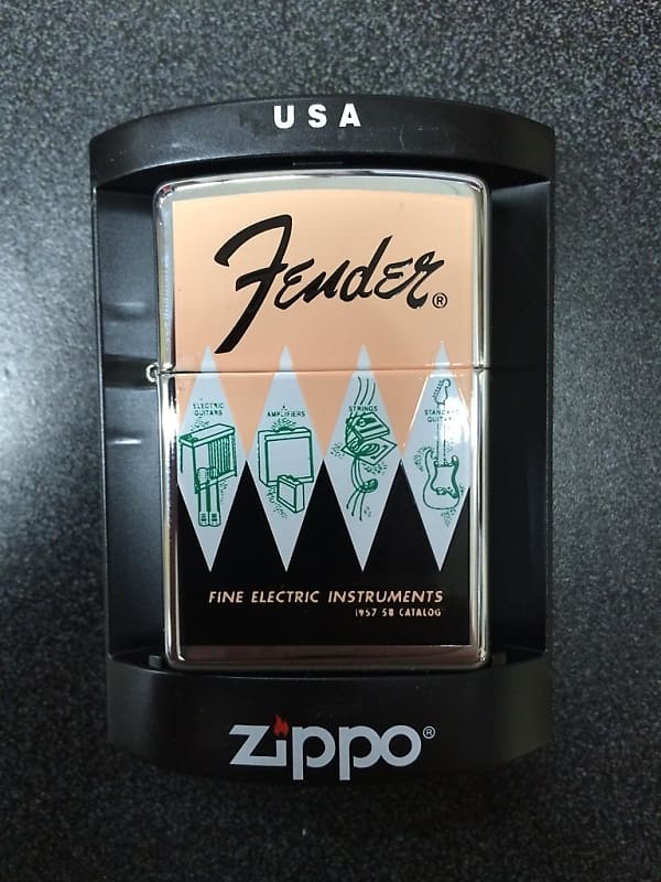 New Fender 57'-58' Catalog Cover Zippo Lighter image 1