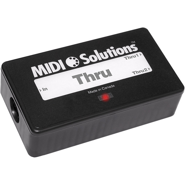 MIDI Solutions MSL THRU 2 Output Active MIDI Thru Box image 1