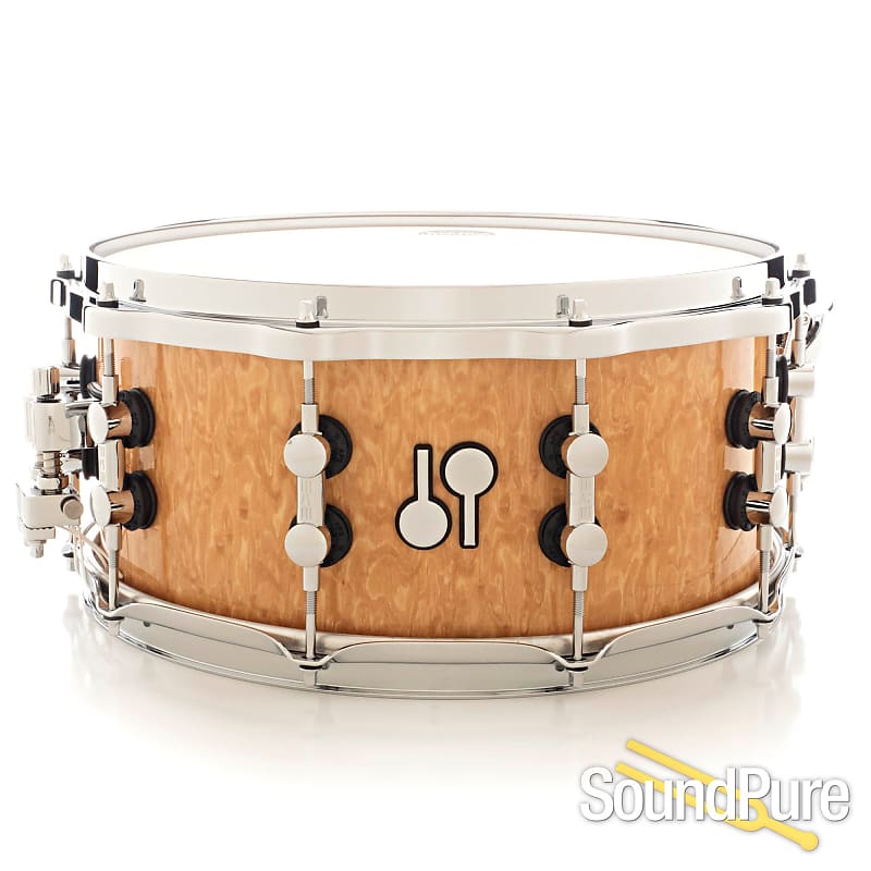 Sonor 6.5x14 SQ2 Medium Maple Snare Drum-Birdseye Amber image 1