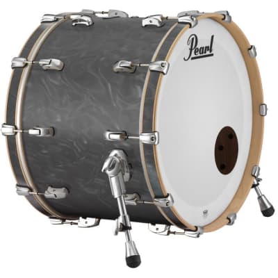 Pearl Music City Custom 18"x16" Reference Series Bass Drum w/o BB3 Mount SHADOW GREY SATIN MOIRE RF1816BX/C724 image 1