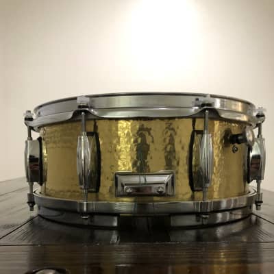Special Edition Gretsch Full Range Silver Series 5" x 13" Hammered Brass Snare Drum image 5