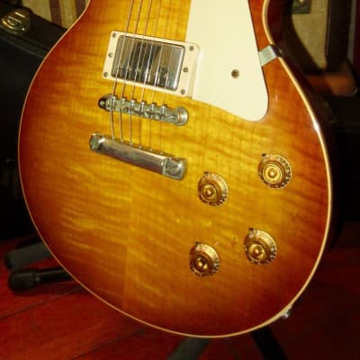 2008 Gibson  Custom Shop Les Paul R8 Re-Issue Chambered (1958 reissue) Sunburst image 1