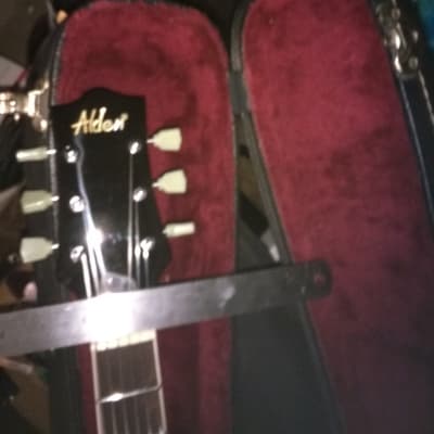 Alden   Archtop  Guitar with p90 pickup in tobacco sunburst image 9