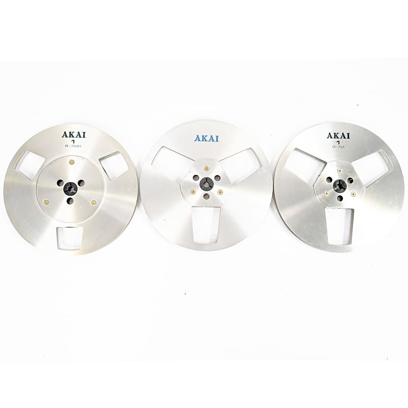 Akai - 7 x 1/4 Metal Tape Reels - Lot of 3 - Empty